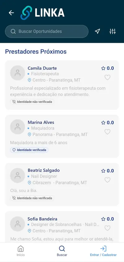 Busca: o selo de identidade verificada em cada prestador